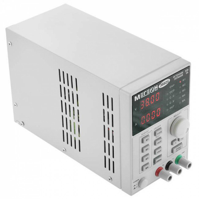 Одноканальный программируемый линейный источник питания МЕГЕОН 36605 Одноканальный программируемый линейный источник питания МЕГЕОН 36605