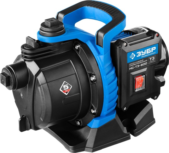 Поверхностный (садовый) центробежный насос Профессионал НС-Т3-600 ЗУБР 600 Вт