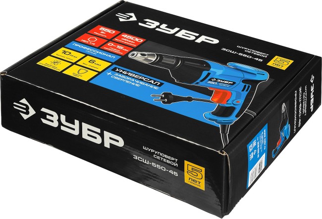 Сетевой шуруповерт ЗСШ-550-45 ЗУБР Сетевой шуруповерт ЗСШ-550-45 ЗУБР