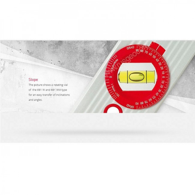 Строительный уровень BMI Alustar 691W 80 см Строительный уровень BMI Alustar 691W 80 см