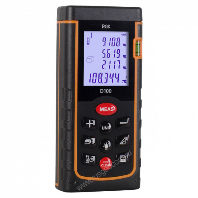 Лазерный дальномер RGK D100 (с поверкой) Лазерный дальномер RGK D100 (с поверкой)