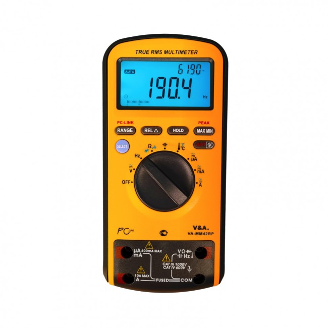 Мультиметр цифровой с повышенной защитой VA-ММ42RP Мультиметр цифровой с повышенной защитой VA-ММ42RP