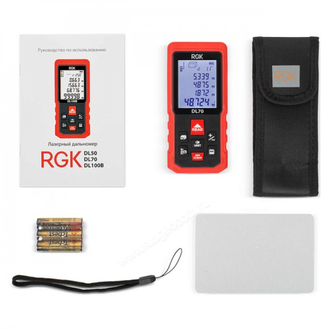 Лазерный дальномер RGK DL70 (с поверкой)
