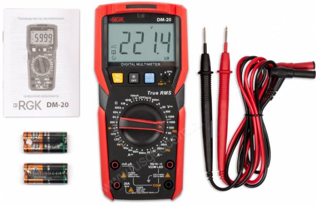Мультиметр RGK DM-20 с поверкой Мультиметр RGK DM-20 с поверкой