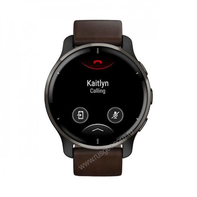 Часы Garmin Venu 2 Plus серый с серым безелем и кожаным ремешком Часы Garmin Venu 2 Plus серый с серым безелем и кожаным ремешком