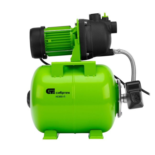 Насосная станция НС850-П, 850 Вт, напор 42 м, 3500 л/ч, ресивер 19 л Сибртех Насосная станция НС850-П, 850 Вт, напор 42 м, 3500 л/ч, ресивер 19 л Сибртех