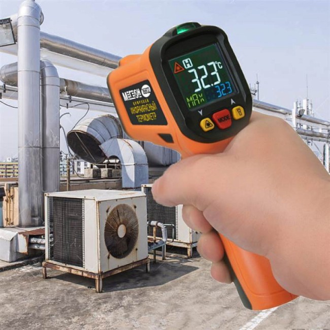 Инфракрасный термометр с термопарой МЕГЕОН 16802 Инфракрасный термометр с термопарой МЕГЕОН 16802