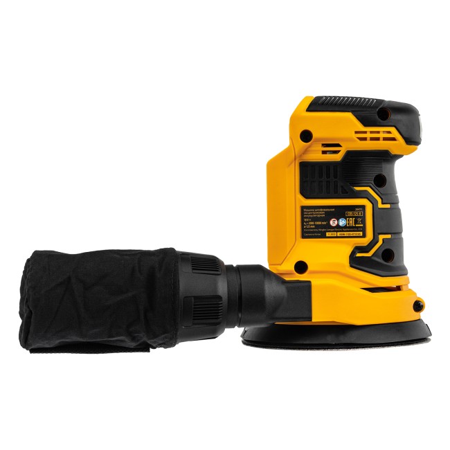 Машина шлифовальная эксцентриковая аккумуляторная COS-125-0 Denzel