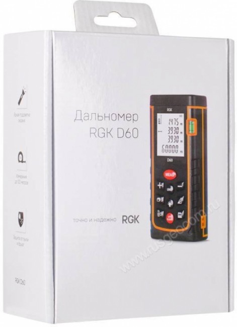 Лазерный дальномер RGK D60 Лазерный дальномер RGK D60
