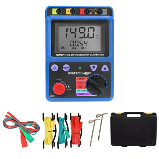 Измеритель сопротивления заземления МЕГЕОН 13123 Измеритель сопротивления заземления МЕГЕОН 13123