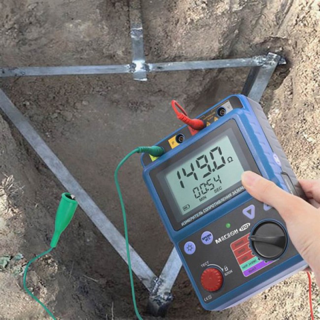 Измеритель сопротивления заземления МЕГЕОН 13123 Измеритель сопротивления заземления МЕГЕОН 13123