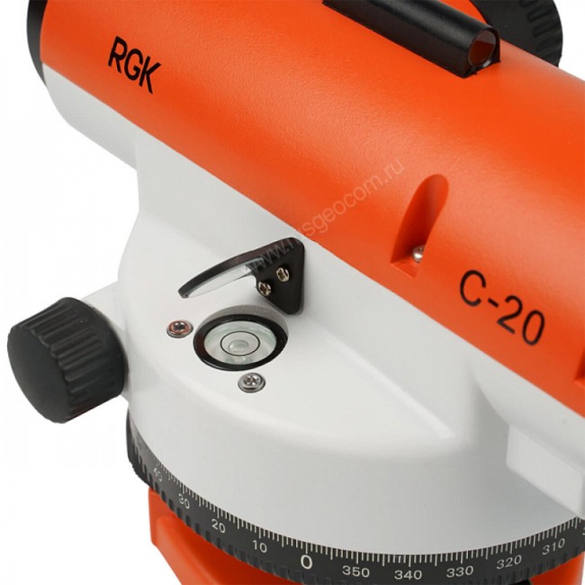 Комплект оптический нивелир RGK C-20 + штатив S6-N + рейка AMO S5 Комплект оптический нивелир RGK C-20 + штатив S6-N + рейка AMO S5