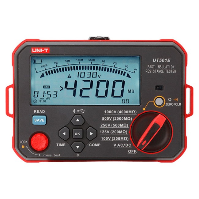 Измеритель сопротивления изоляции UNI-T UT501E Измеритель сопротивления изоляции UNI-T UT501E