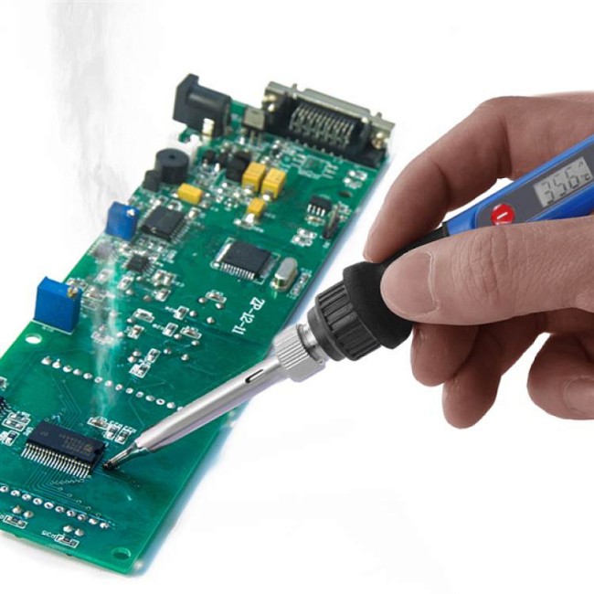 Паяльник с цифровым регулятором температуры МЕГЕОН 00180