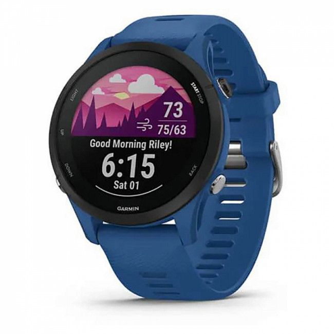 Смарт часы Garmin Forerunner 255 с синим ремешком Смарт часы Garmin Forerunner 255 с синим ремешком