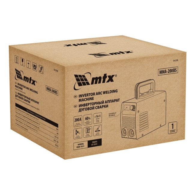 Инверторный аппарат дуговой сварки MMA-200BS MTX