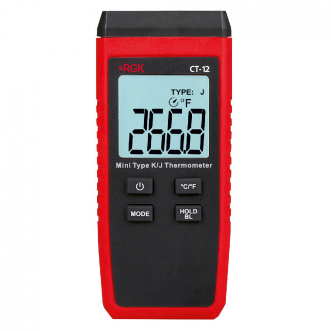 Термометр RGK CT-12 с погружным зондом температуры TR-10W с поверкой Термометр RGK CT-12 с погружным зондом температуры TR-10W с поверкой