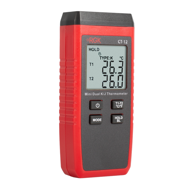 Термометр RGK CT-12 с погружным зондом температуры TR-10W с поверкой Термометр RGK CT-12 с погружным зондом температуры TR-10W с поверкой