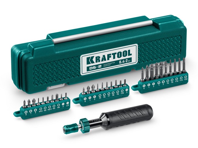Динамометрическая отвертка KRAFTOOL DS-2 0.4-2 Нм, 64034 Динамометрическая отвертка KRAFTOOL DS-2 0.4-2 Нм, 64034
