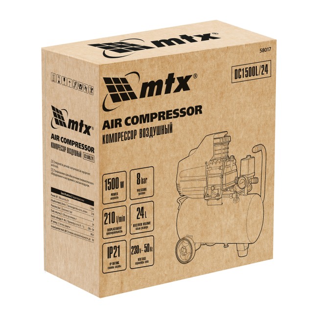 Компрессор воздушный DC1500L/24 MTX Компрессор воздушный DC1500L/24 MTX