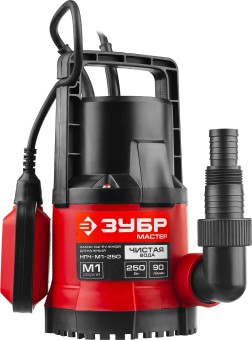 Дренажный насос с минимальным уровнем откачки НПЧ-М1-250 ЗУБР 250 Вт Дренажный насос с минимальным уровнем откачки НПЧ-М1-250 ЗУБР 250 Вт