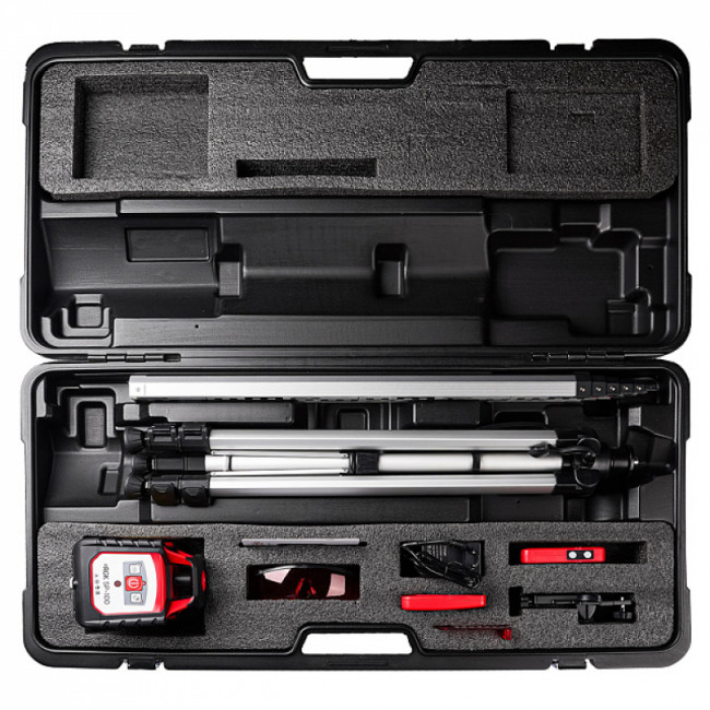 Комплект ротационного нивелира с элевационным штативом RGK SP-100 COMBO Комплект ротационного нивелира с элевационным штативом RGK SP-100 COMBO