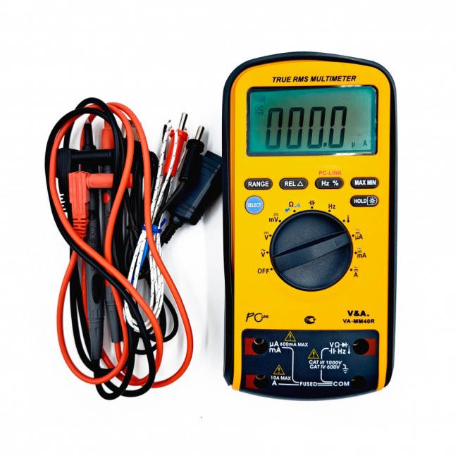 Мультиметр цифровой с повышенной защитой VA-MM40R Мультиметр цифровой с повышенной защитой VA-MM40R
